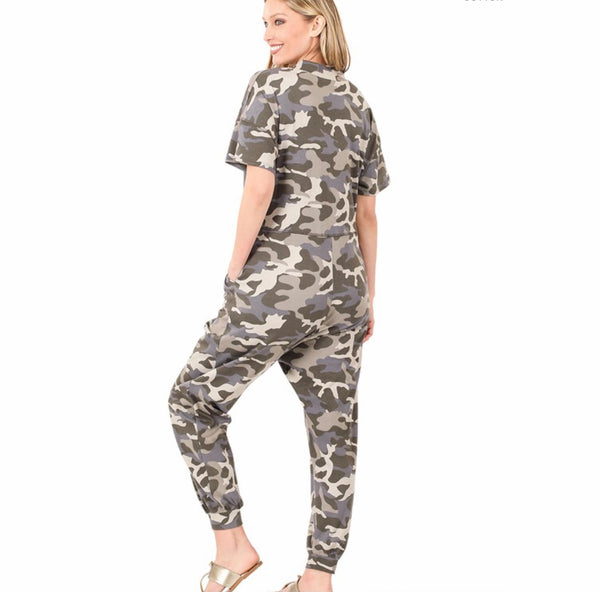 Keep It Camo Jumpsuit