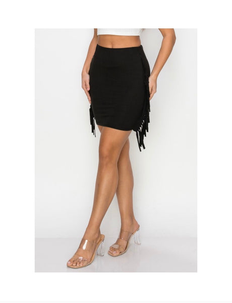 The Black Fringe Skirt