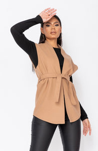 Edge Sleeveless Blazer